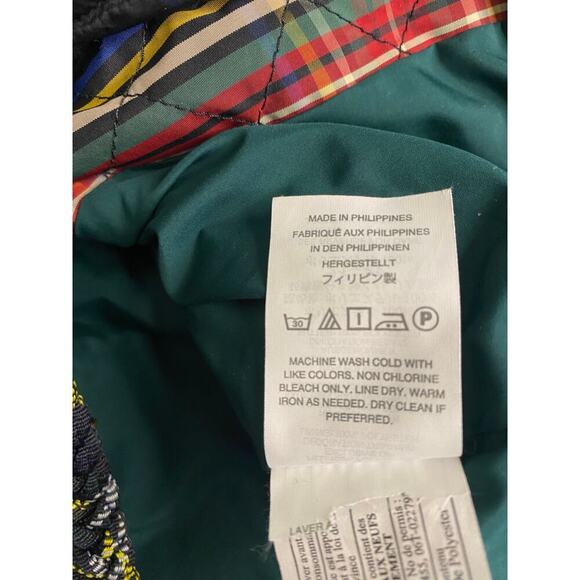 J Crew Quilted Blazer Jacket Tartan Plaid Black Green Size 4 RARE Office Classic - Picture 11 of 14